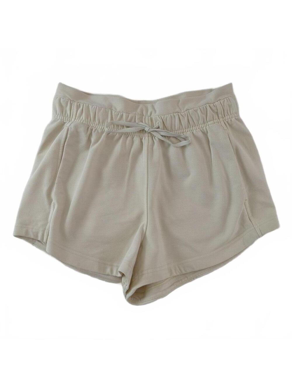 Lululemon Inner Glow High-Rise Short 3" Off-white/Bone Size 6